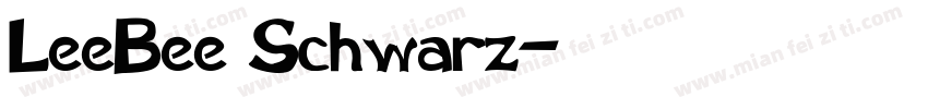 LeeBee Schwarz字体转换